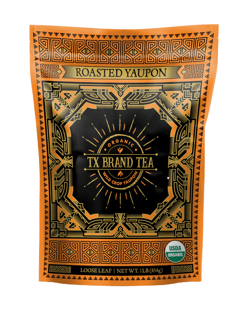 Organic Roasted Yaupon Tea, 1 lb Loose Leaf Tea