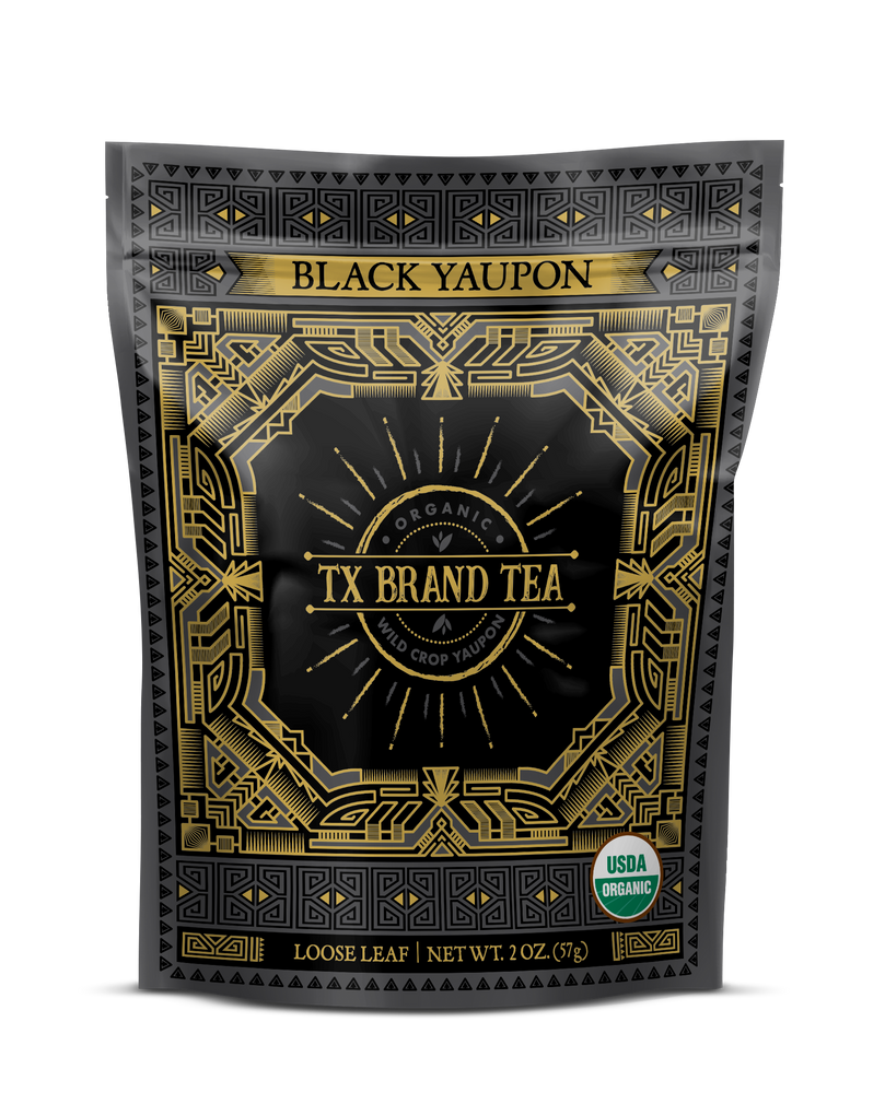 Organic Black Yaupon Tea, 2oz Loose Leaf Tea