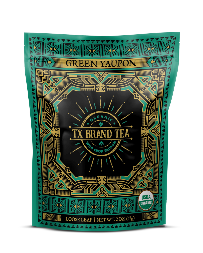 Organic Green Yaupon Tea, 2oz Loose Leaf Tea