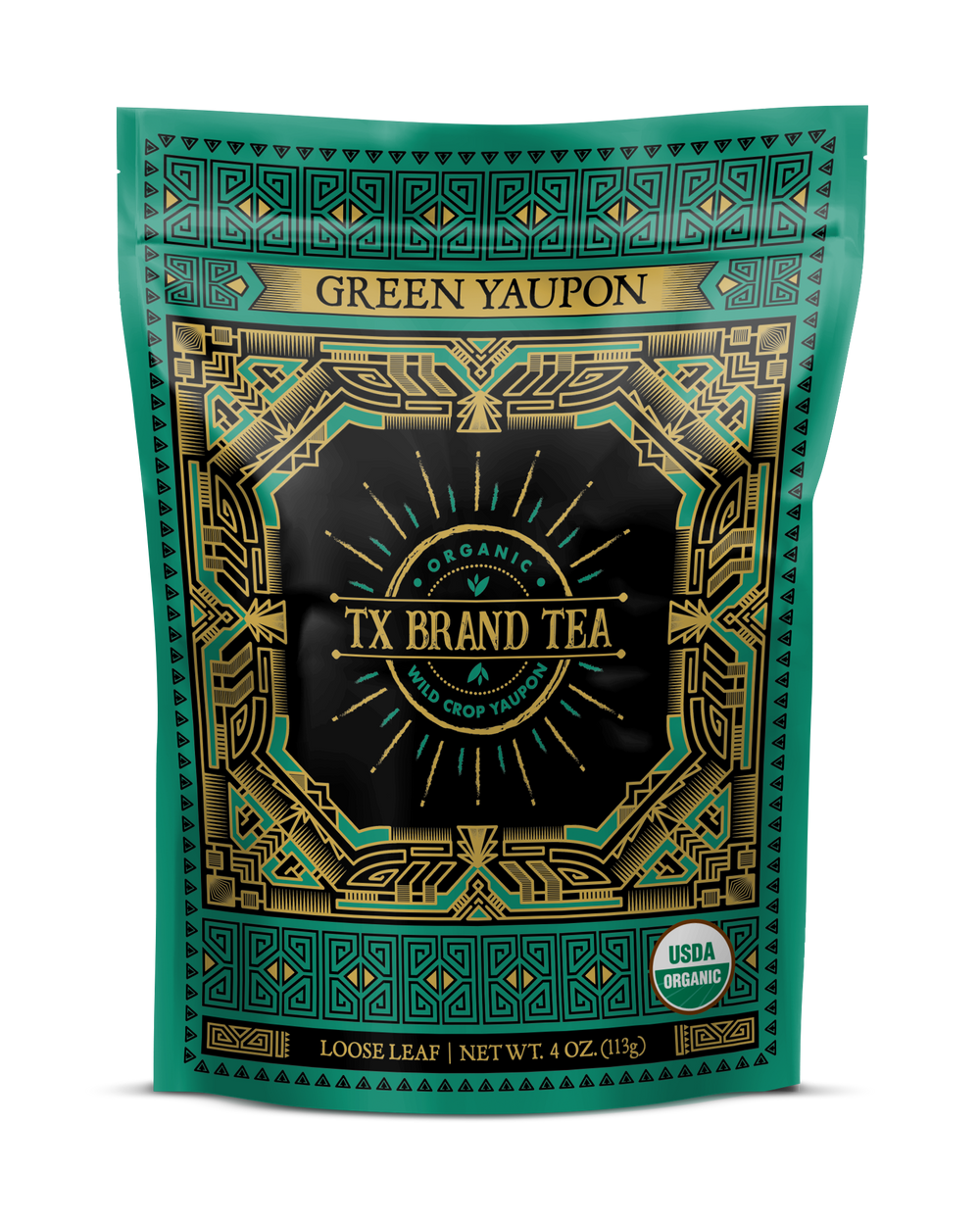 Organic Green Yaupon Tea, 4oz Loose Leaf Tea