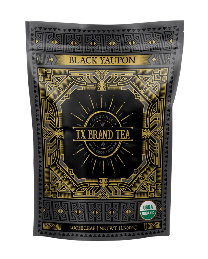 Organic Black Yaupon Tea, 1 lb Loose Leaf Tea