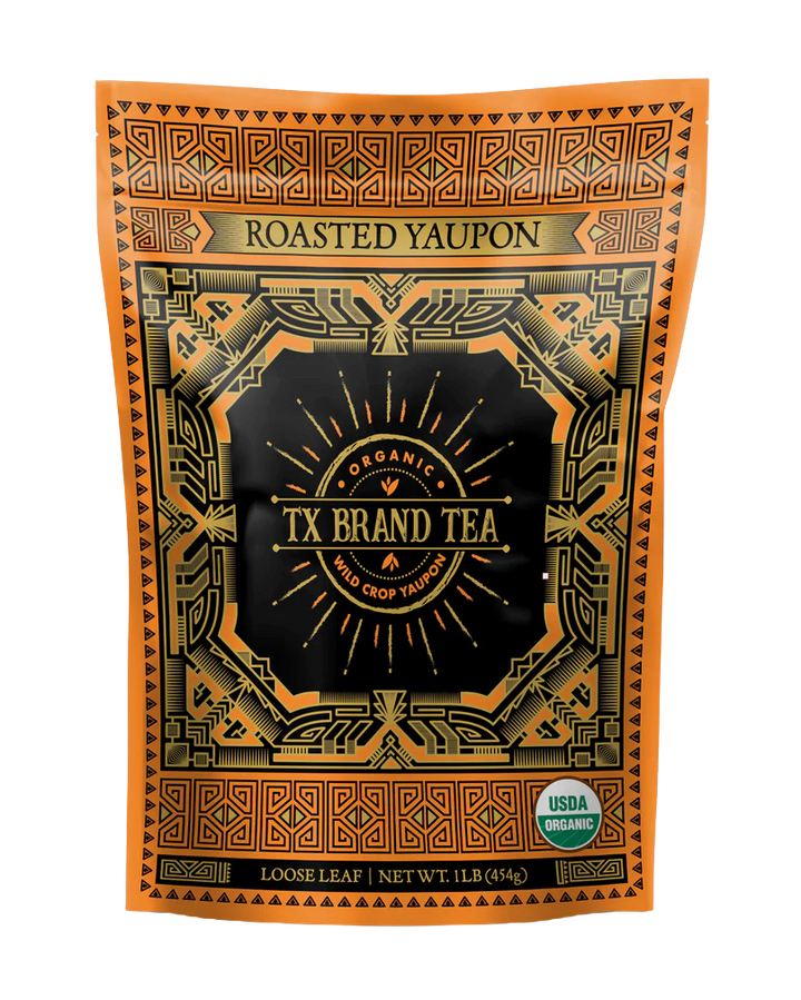 Organic Roasted Yaupon Tea, 1 lb Loose Leaf Tea