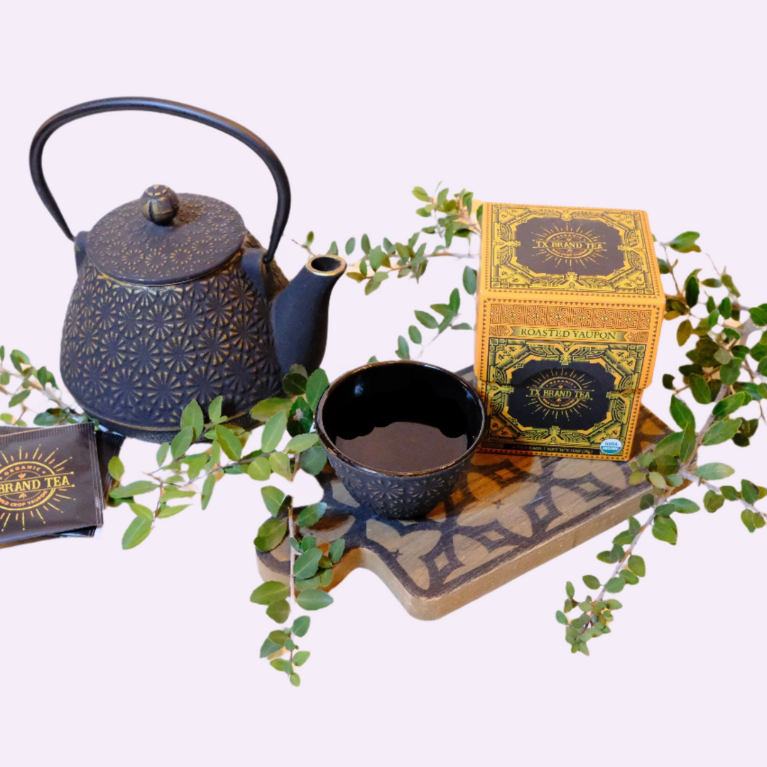 Organic Roasted Yaupon Tea, 16 Tea Bags