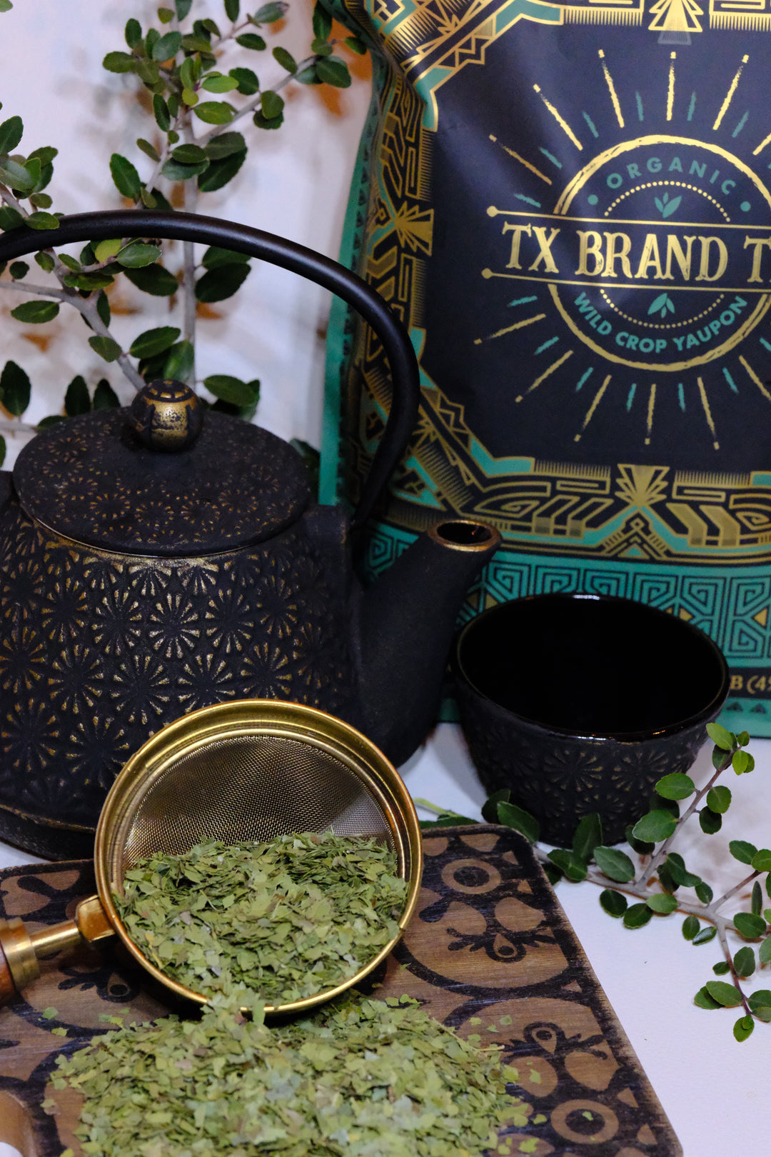 Organic Green Yaupon Tea,  1 lb Loose Leaf Tea