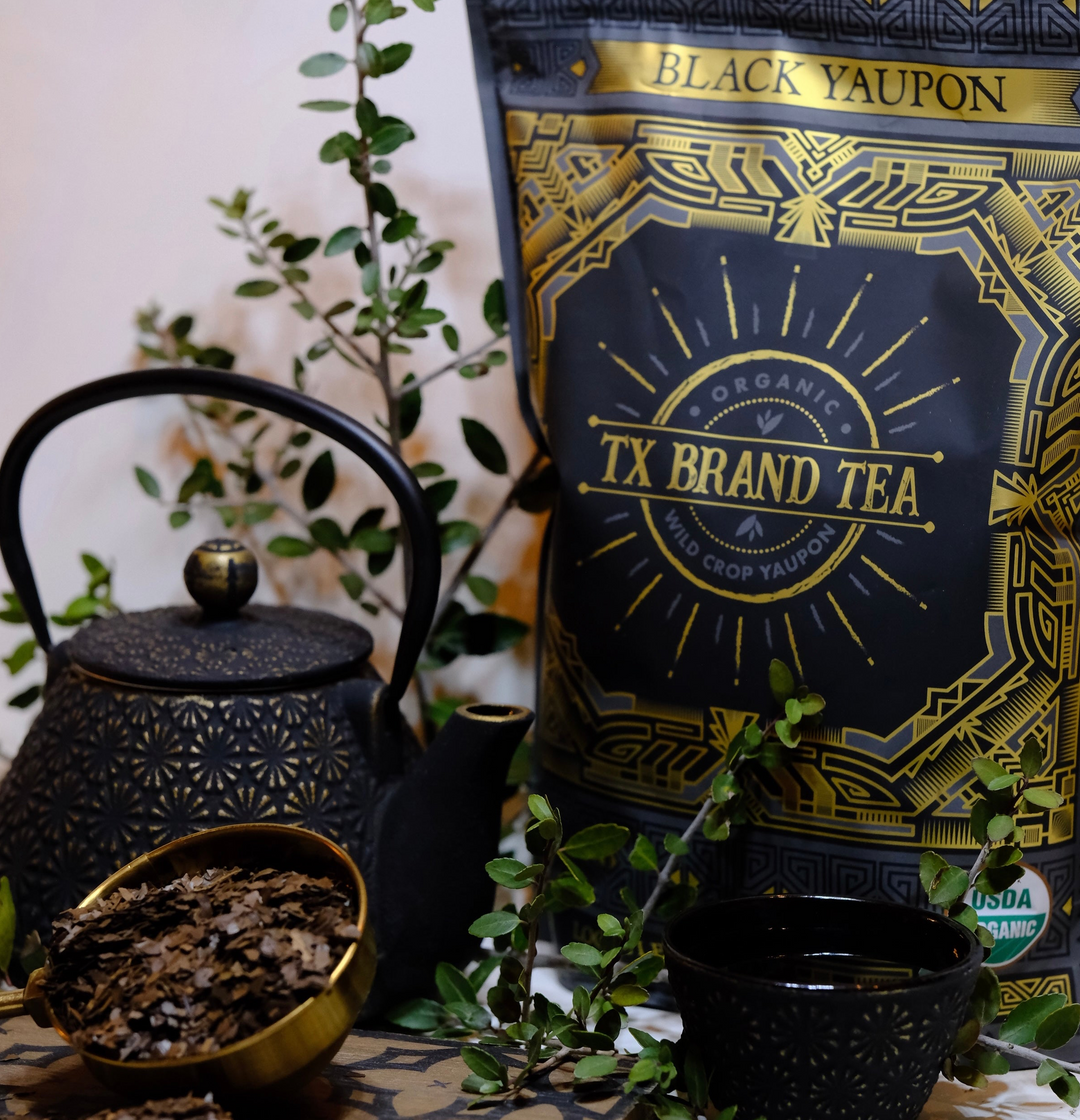 Organic Black Yaupon Tea, 1 lb Loose Leaf Tea