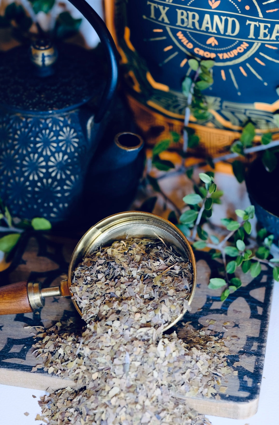Organic Roasted Yaupon Tea, 1 lb Loose Leaf Tea