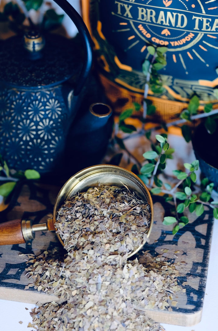 Organic Roasted Yaupon Tea, 1 lb Loose Leaf Tea