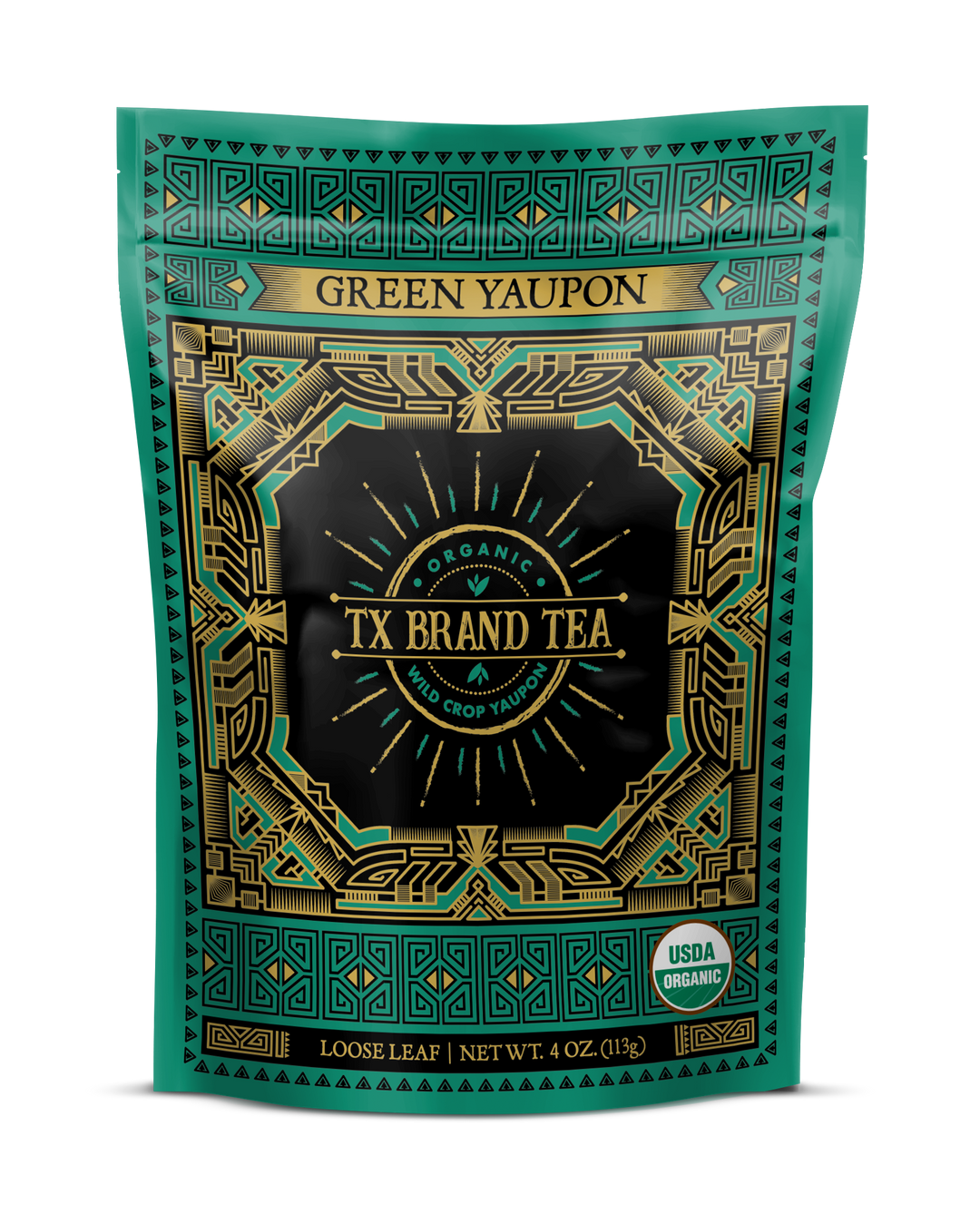 Organic Green Yaupon Tea, 4oz Loose Leaf Tea