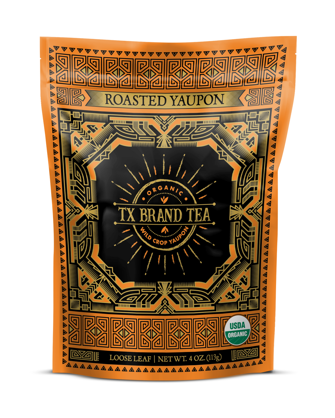 Organic Roasted Yaupon Tea, 4oz Loose Leaf Tea